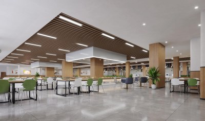 现代食堂3D模型下载